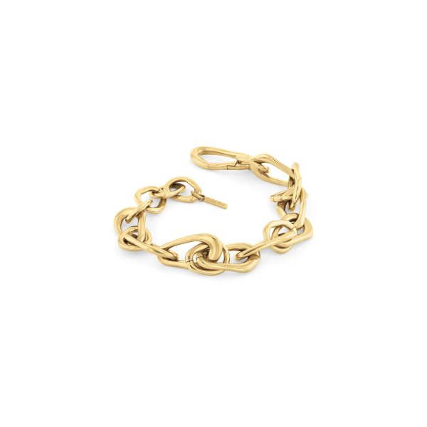 Pulsera dorada de acero inoxidable  Statement Links