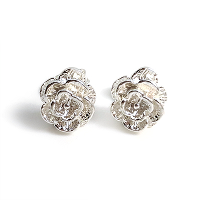 Aretes de plata Rosa