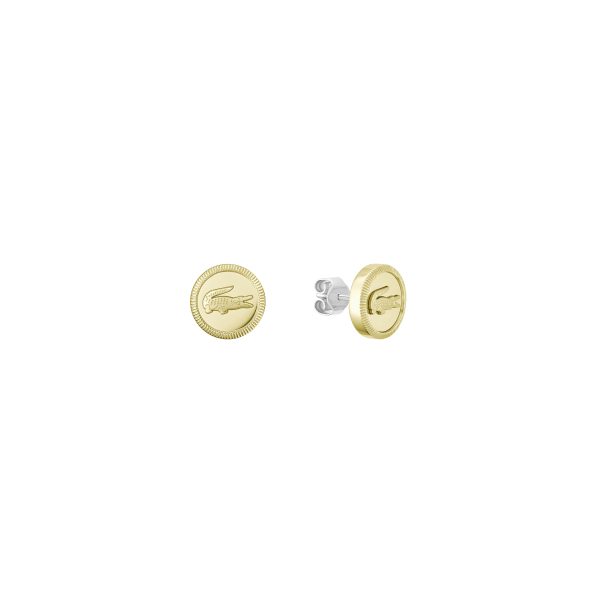 Aretes dorados de acero inoxidable