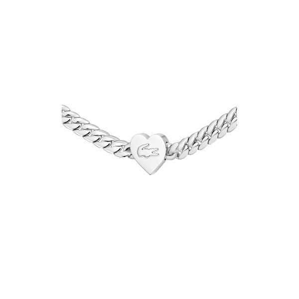 Pulsera de acero inoxidable plateada