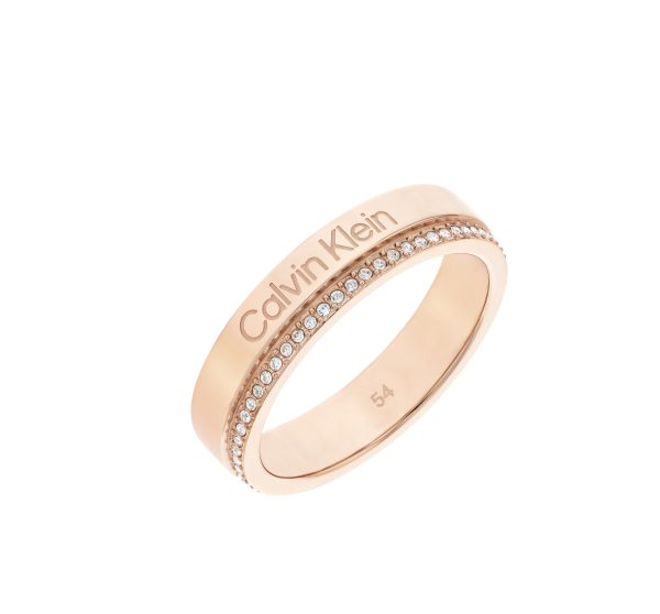 Sortija Calvin Klein  Dorado con Cristales