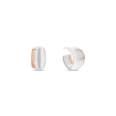 Par aretes Calvin Klein Plateado con oro rosa