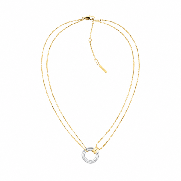 Collar de acero inoxidable dorado